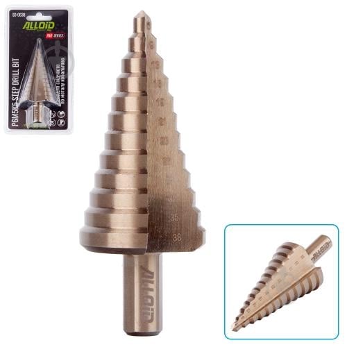 Сверло по металлу ступенчатое Alloid 1 шт. SD-0638 - фото 1 Сверло по металлу ступенчатое Alloid 1 шт. SD-0638 - фото 1