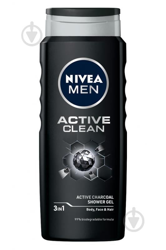Гель для душу Nivea MEN Активне Очищення 500 мл - фото 1