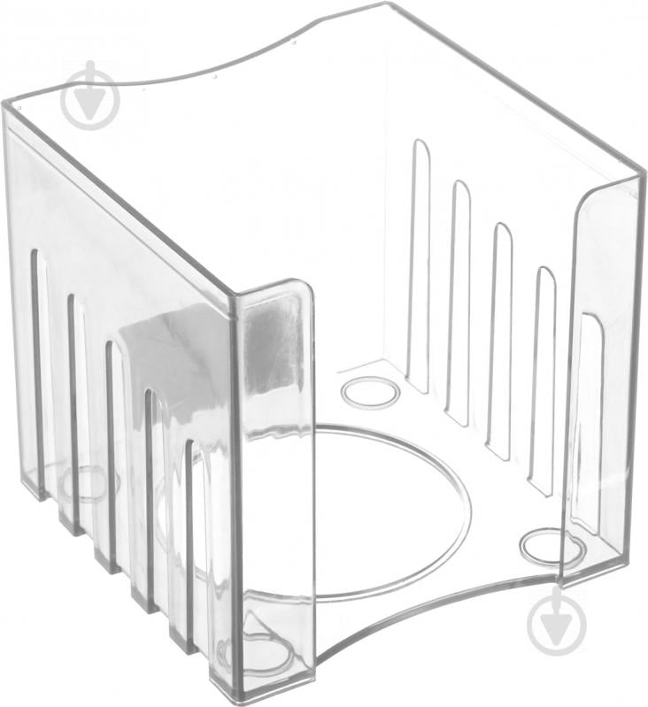 Лоток для бумаг ПС 8.5х8.5х8 см прозрачный - фото 1
