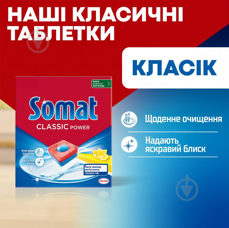 Таблетки для посудомийних машин Somat Classic 50 шт. - фото 2