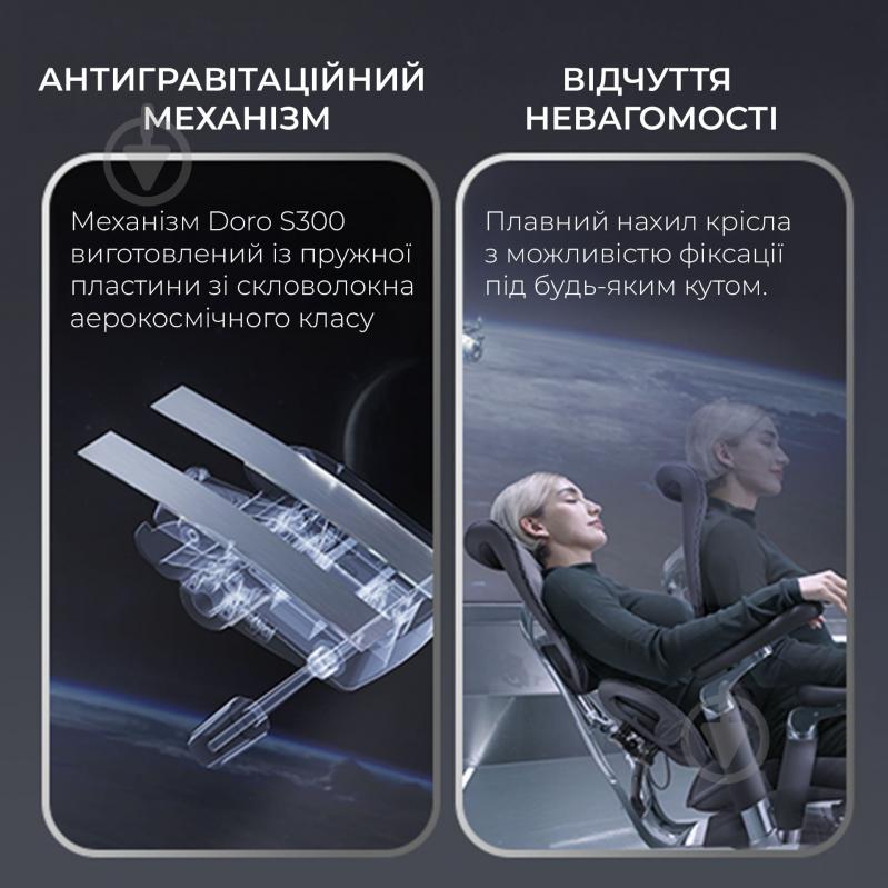 Кресло офисное Sihoo DORO S300 Mesh Light Grey черный - фото 9 Кресло офисное Sihoo DORO S300 Mesh Light Grey черный - фото 9