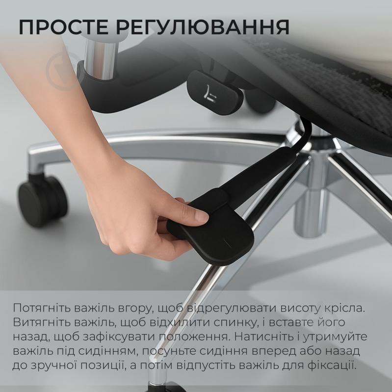 Кресло офисное Sihoo DORO S100 Mesh Black черный - фото 7 Кресло офисное Sihoo DORO S100 Mesh Black черный - фото 7