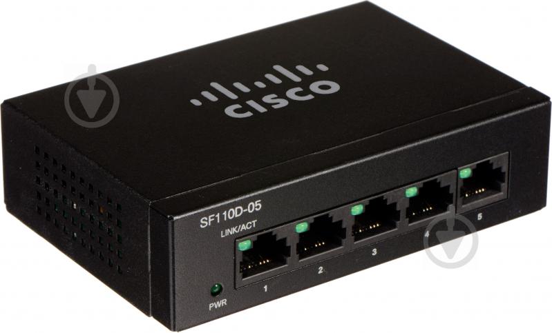 Комутатор Cisco SF110D-05-EU - фото 2