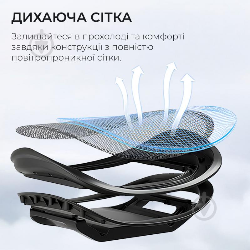 Кресло офисное Sihoo DORO C300 Pro Mesh Black (DORO-C300-PRO-M101) черный - фото 8