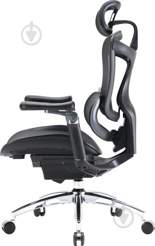 Кресло офисное Sihoo DORO C300 Pro Mesh Black (DORO-C300-PRO-M101) черный - фото 4