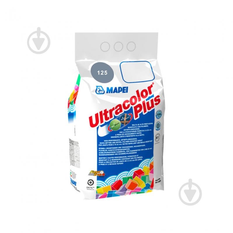 Затірка для плитки Mapei Ultracolor Plus Mapei 125 пакет - фото 1