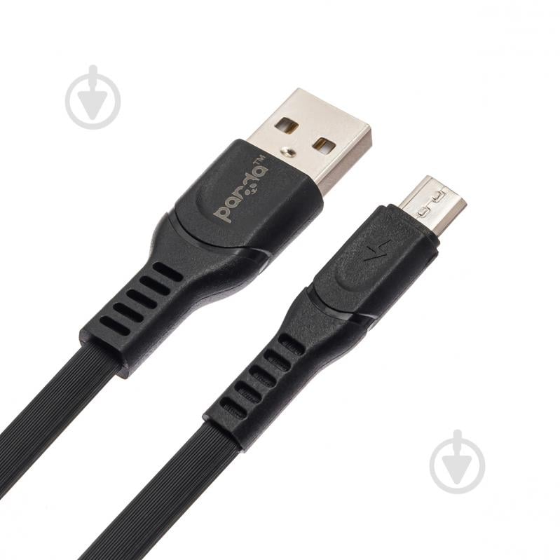 Кабель panda® USB-MicroUSB 1,2 м black (GC-58M) - фото 1