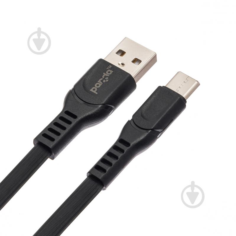 Кабель panda® USB-Type-C 1,2 м black (GC-58T) - фото 1