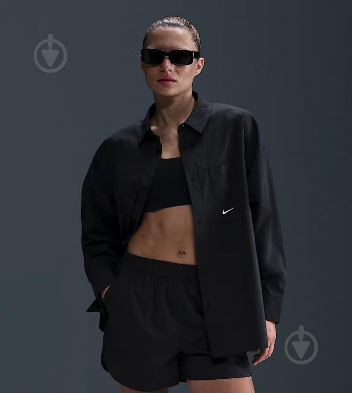 Рубашка Nike W NSW NK CHLL PPLN LS BTN TOP HJ0715-011 р. M черный - фото 1 Рубашка Nike W NSW NK CHLL PPLN LS BTN TOP HJ0715-011 р. M черный - фото 1