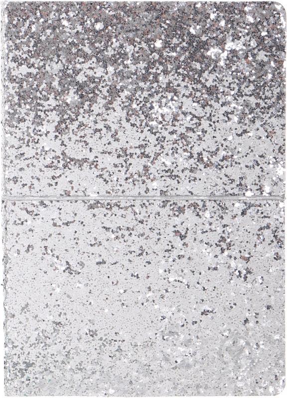 Блокнот Гламур А5 96 лист. серебряный - фото 1