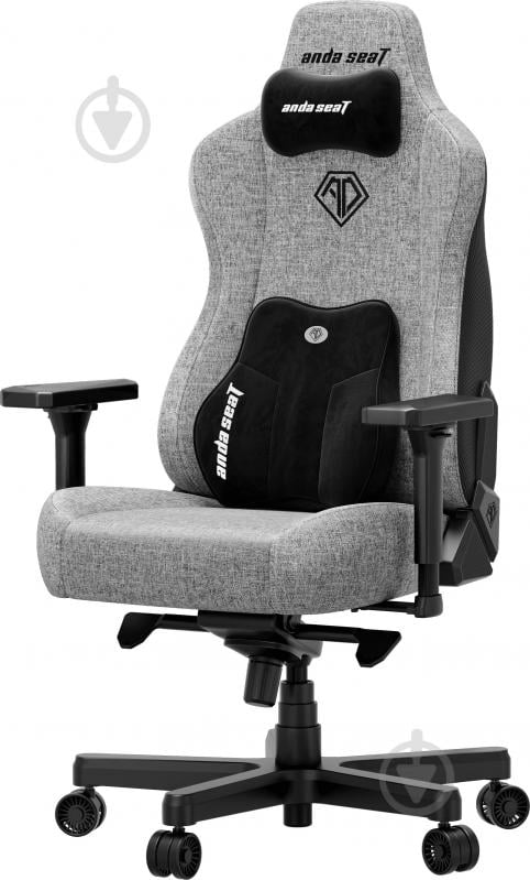 Крісло ігрове Anda Seat Kaiser 3E XL Grey Fabric сірий - фото 3