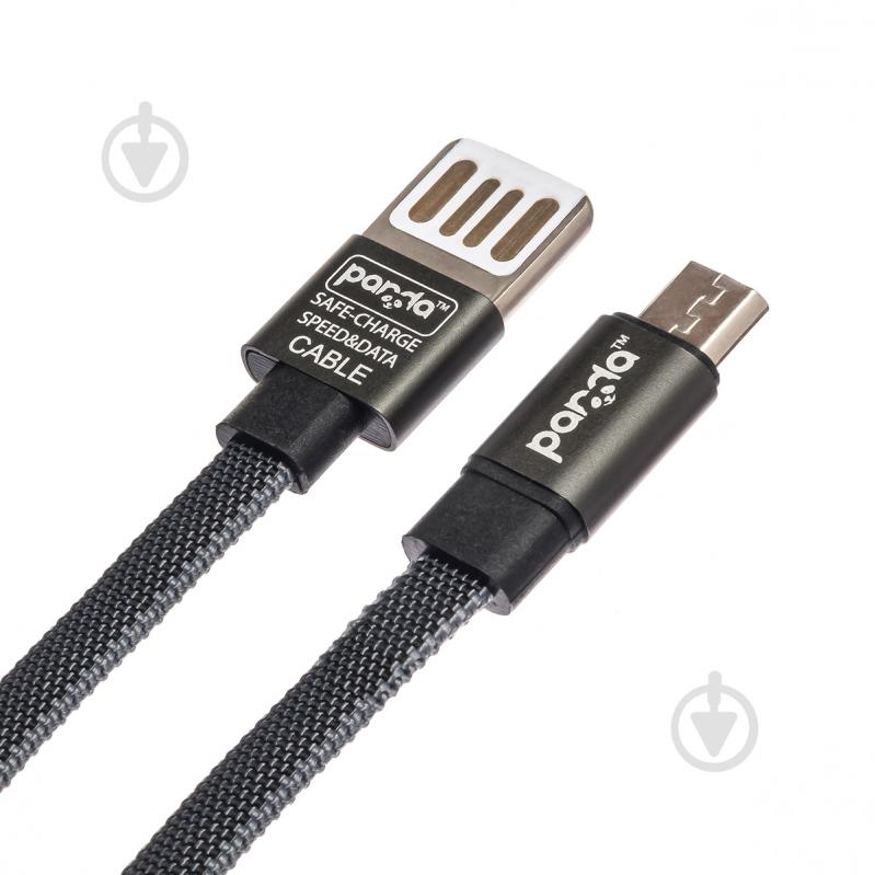 Кабель panda® USB – microUSB 1,2 м black (GC-73M) - фото 1