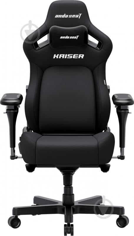 Крісло ігрове Anda Seat Kaiser 4 V2 Size XL Black Fabric чорний - фото 1