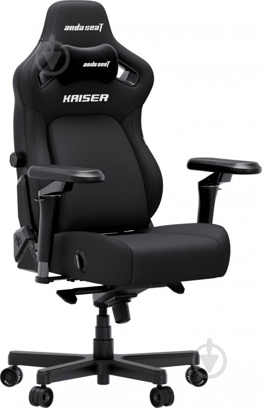 Крісло ігрове Anda Seat Kaiser 4 V2 Size XL Black Fabric чорний - фото 2