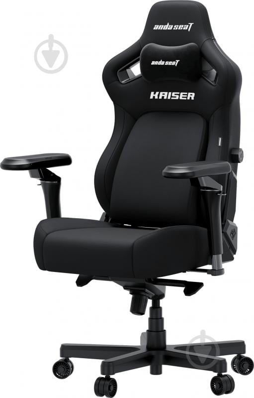 Крісло ігрове Anda Seat Kaiser 4 V2 Size XL Black Fabric чорний - фото 3