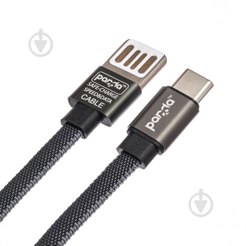 Кабель panda® USB — Type-C 1 м серый (GC-73T) - фото 1