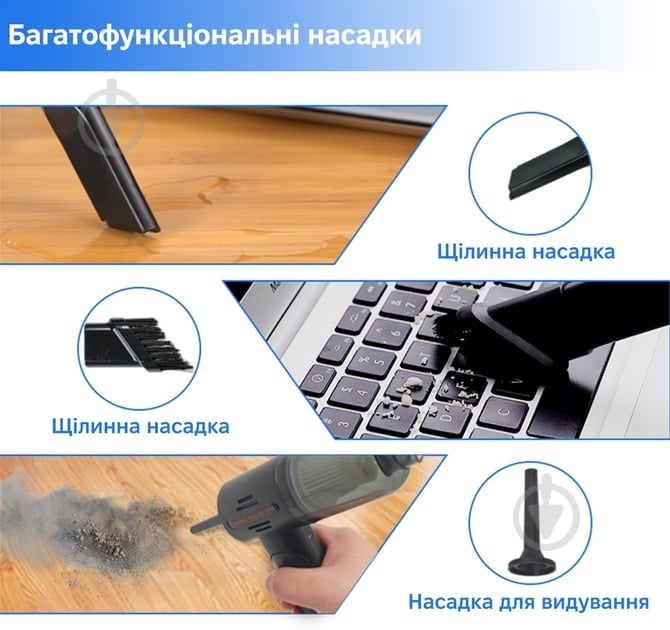 Пилосос автомобільний Inspire A-015B - фото 7