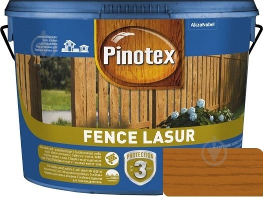 Деревозахисний засіб Pinotex fence lazur орегон мат 10 л - фото 1