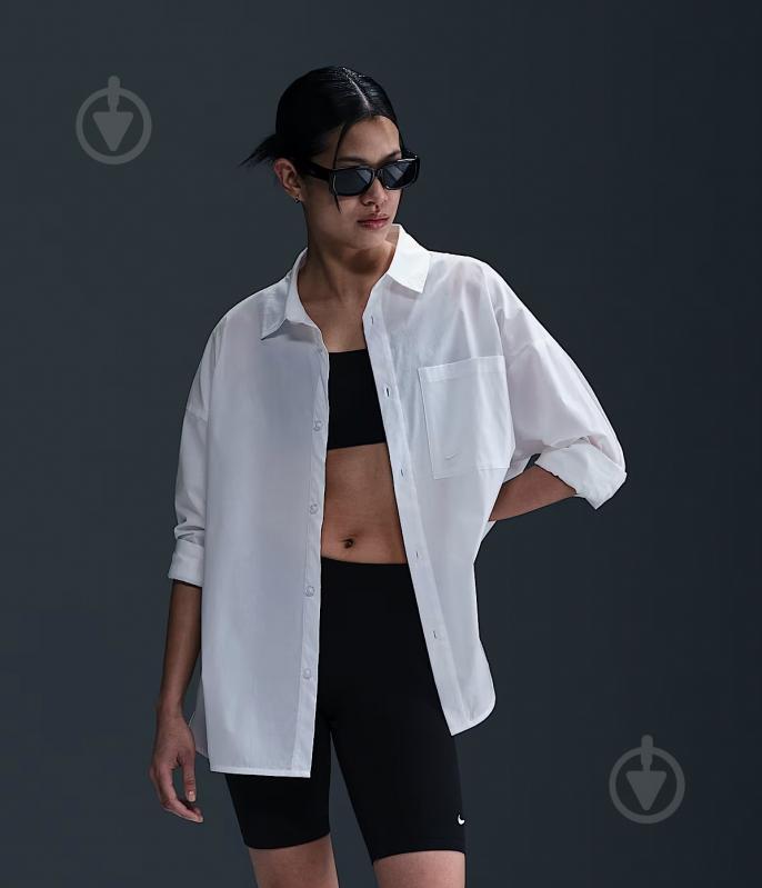 Сорочка Nike W NSW NK CHLL PPLN LS BTN TOP HJ0715-100 р. XL білий - фото 1