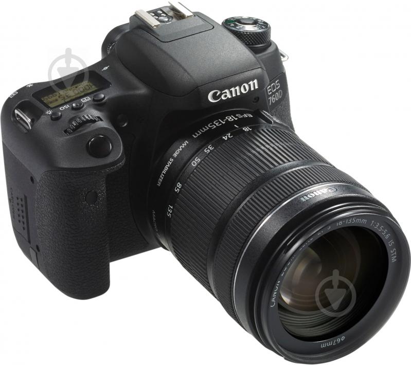 Фотоапарат Canon EOS 760D EF-S 18-135mm IS STM Kit black - фото 3