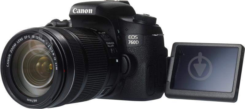 Фотоаппарат Canon EOS 760D EF-S 18-135mm IS STM Kit black - фото 2