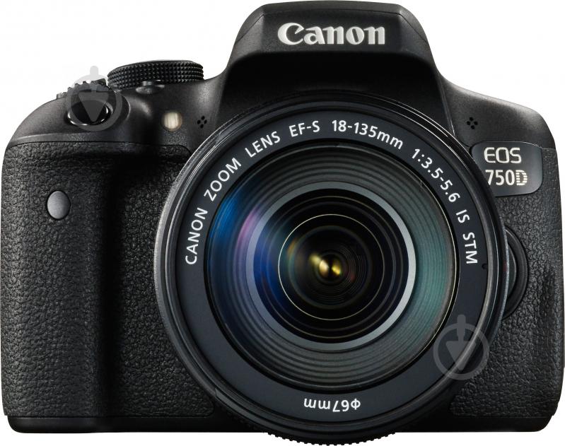 Фотоаппарат Canon EOS 750D EF-S 18-135mm IS STM Kit black - фото 4