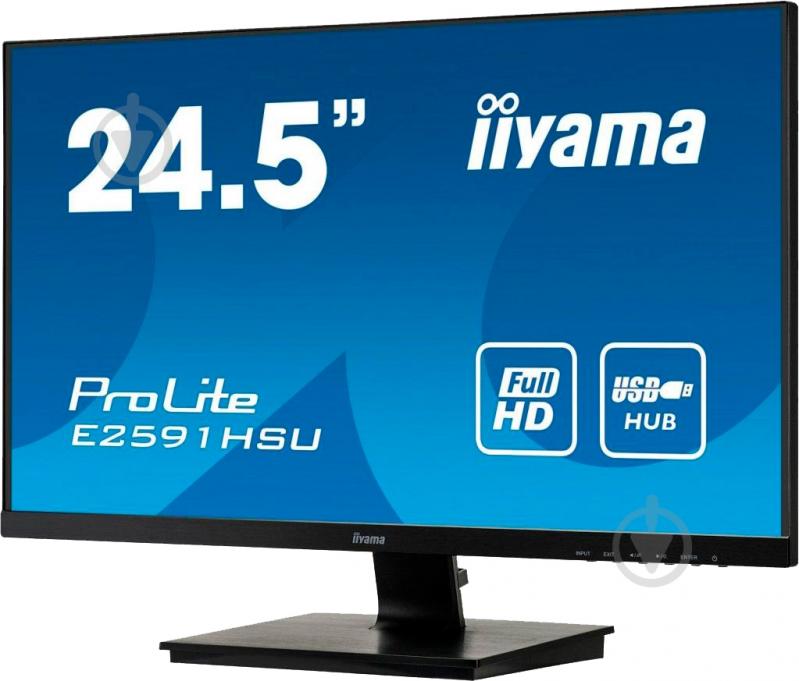 Монитор Iiyama ProLite 24,5" (E2591HSU-B1) - фото 1 Монитор Iiyama ProLite 24,5" (E2591HSU-B1) - фото 1