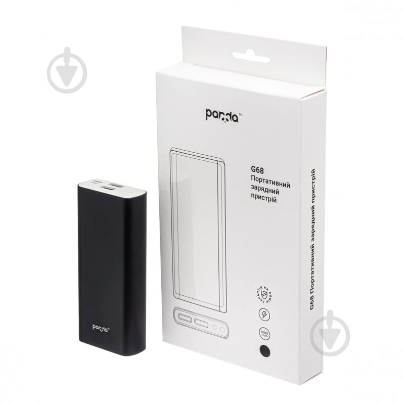 Повербанк panda® 10000 mAh black (G68) - фото 2