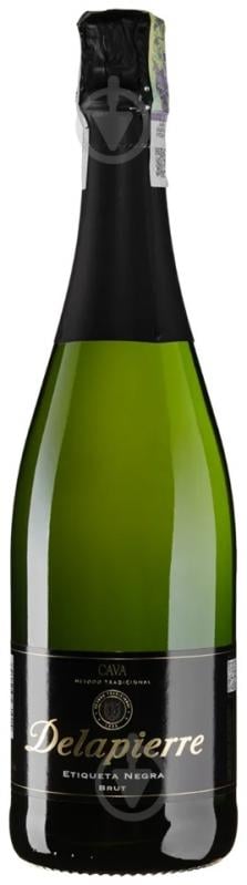 Вино игристое Delapierre брют белое Этикета Негра Брют 0,75 л - фото 1 Вино игристое Delapierre брют белое Этикета Негра Брют 0,75 л - фото 1
