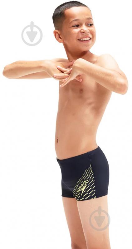 Плавки Speedo MEDLEY LOGO ASHT JM NAVY/GREEN 8-1241006864 р.164 чорний - фото 3