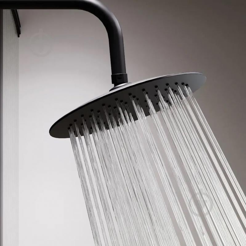 Душевая система Damixa Scandinavian Pure 936750300 с термостатом черная матовая, с полкой - фото 4 Душевая система Damixa Scandinavian Pure 936750300 с термостатом черная матовая, с полкой - фото 4