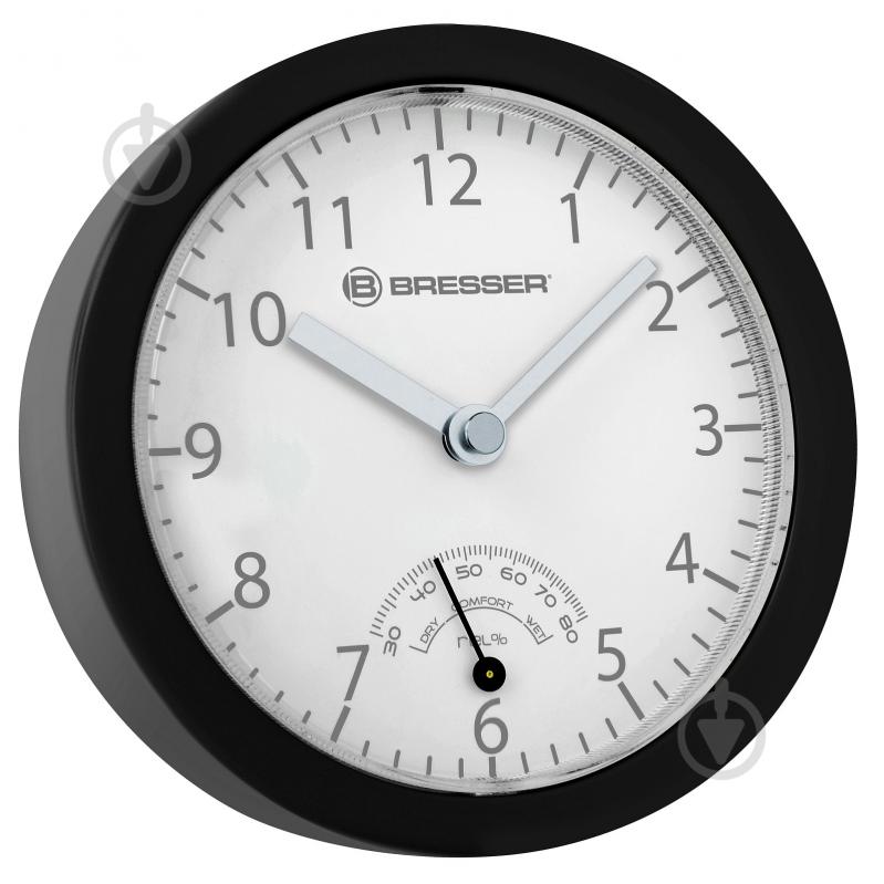 Часы настенные MyTime Bath mini Black (8020115CM3QUA) Bresser - фото 1