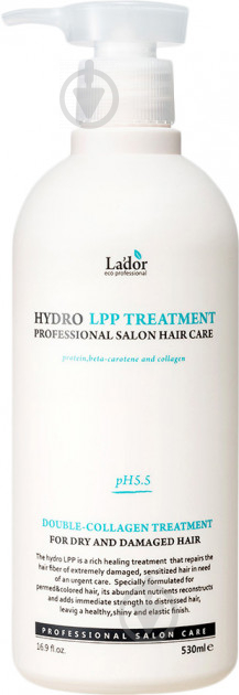 Маска для волосся Lador Eco Hydro LPP Treatment з гідролізованим колагеном 530 мл - фото 1
