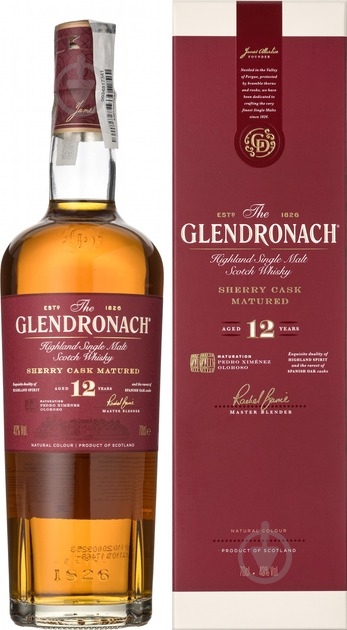 Виски GlenDronach 12 yo 43% в подарочной упаковке 0,7 л - фото 1 Виски GlenDronach 12 yo 43% в подарочной упаковке 0,7 л - фото 1