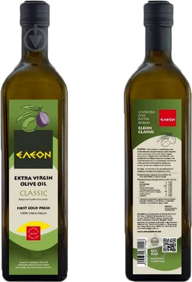 Масло оливковое ELEON Extra Virgin Classic 500 мл - фото 1