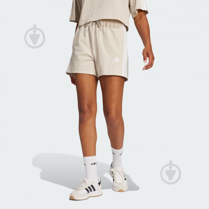Шорти Adidas W 3S SJ SHO JE1195 р. L сірий - фото 1