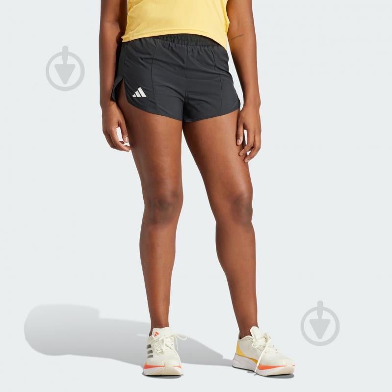 Шорты Adidas ADIZERO E SHORT IN8707 р. L черный - фото 1