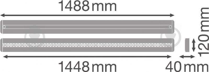 Світильник адміністративний LED Ledvance 25 Вт 4000 Linear IndiviLed Direct IP20 - фото 5