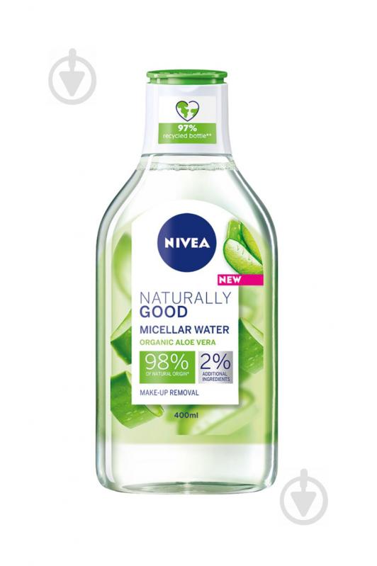 Міцелярна вода Nivea Naturally Good 400 мл - фото 1