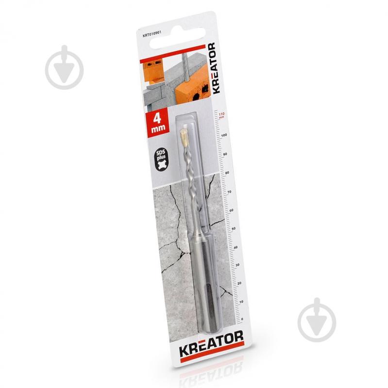 Сверло по бетону Kreator SDS plus Ø 4x110 мм 1 шт. KRT010901 - фото 1