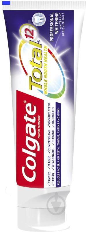 Зубная паста Colgate Total 12 Профессиональная Отбеливающая комплексная антибактериальная 75 мл - фото 6