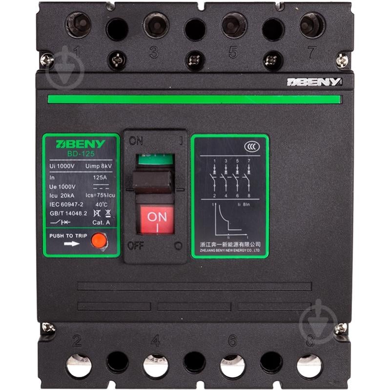 Автоматический выключатель BENY BD-125 NV822607 - фото 1