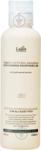 Шампунь Lador Triplex Natural з натуральним складом і протеїнами шовку 150 мл - фото 1