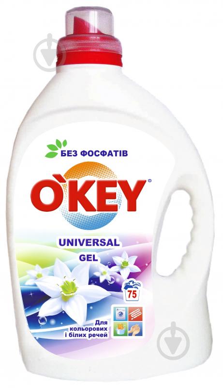 Гель для машинного та ручного прання O'KEY Universal 3 л - фото 1 Гель для машинного та ручного прання O'KEY Universal 3 л - фото 1