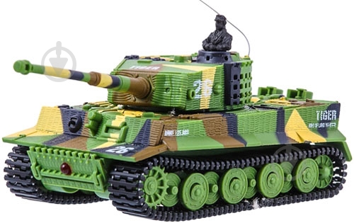 Танк на р/у Great Wall Toys Tiger микро со звуком хаки зеленый 1:72 GWT2117-1 - фото 1