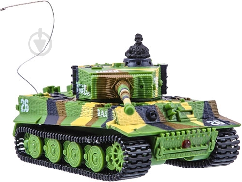 Танк на р/у Great Wall Toys Tiger микро со звуком хаки зеленый 1:72 GWT2117-1 - фото 2