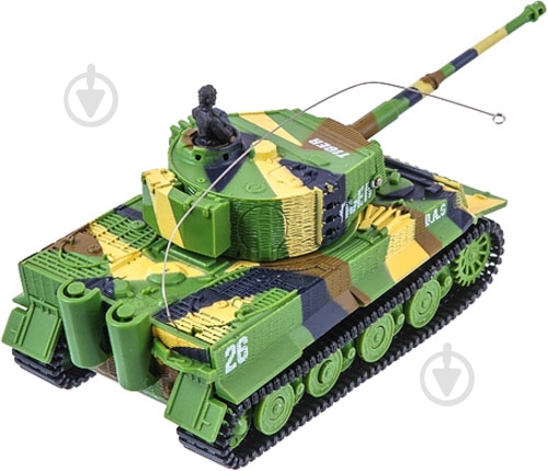 Танк на р/у Great Wall Toys Tiger микро со звуком хаки зеленый 1:72 GWT2117-1 - фото 3