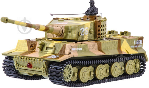 Танк на р/к Great Wall Toys Tiger мікро зі звуком хакі коричневий 1:72 GWT2117-2 - фото 1