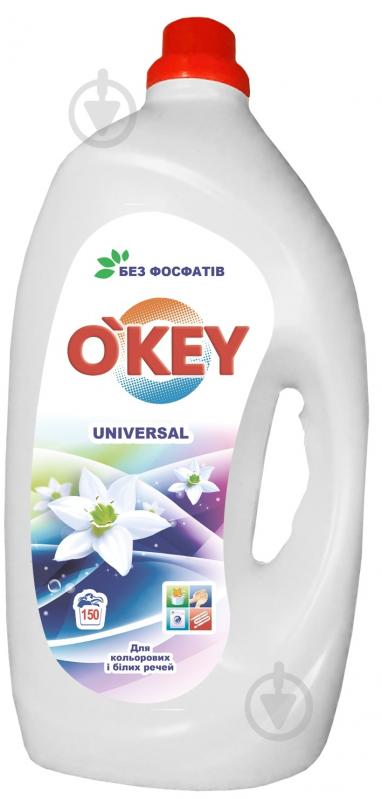 Гель для машинного та ручного прання O'KEY Universal 6 л - фото 1 Гель для машинного та ручного прання O'KEY Universal 6 л - фото 1