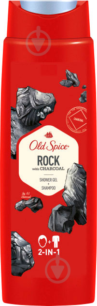 Гель-шампунь Old Spice Rock with charcoal 400 мл - фото 1